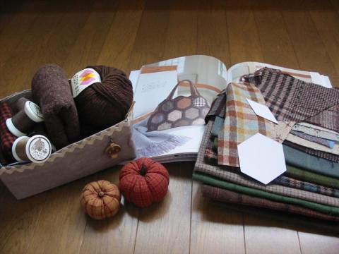 ウールのバッグの材料