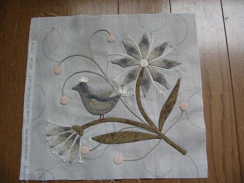 花と鳥のパターン