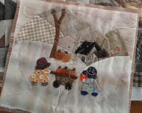 オーバルタペストリー「ハロウィーン」