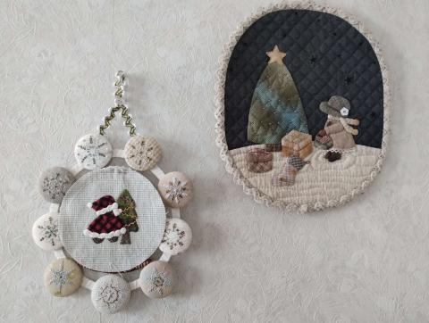 スーちゃんサンタのアルファベットキルト