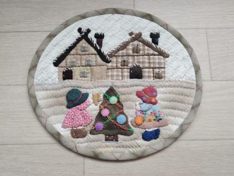 オーバルタペストリー「クリスマス」