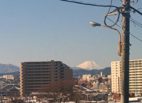 富士見町から見た富士山