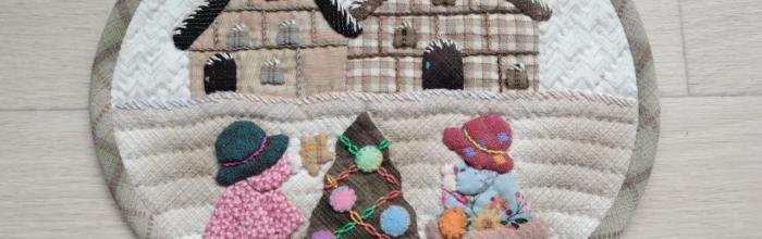 オーバルタペストリー「クリスマス」