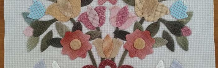 ブーケのアップリケ