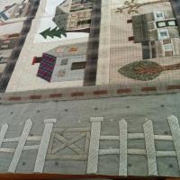 ボーダーのアップリケ2本目終了